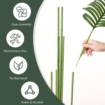 VGOBLO 5.5FT Fake Palm Tree Artificial Plant Faux Tall Palm Tree in Pot